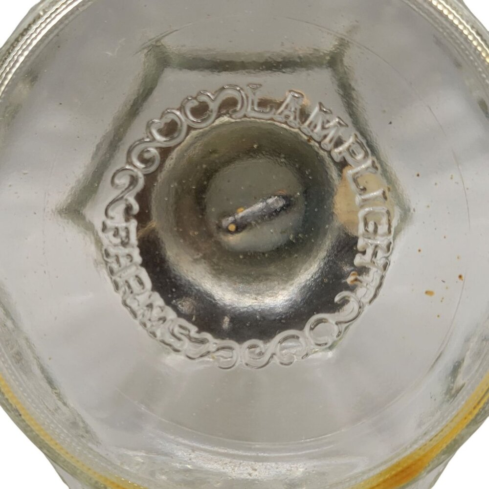 Lamplight Farms Oil Lamp Clear Glass Horse Drawn Carriage Brass Fittings No Wick - Picture 10 of 11